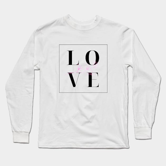 Love and flowers Long Sleeve T-Shirt by Fireflies